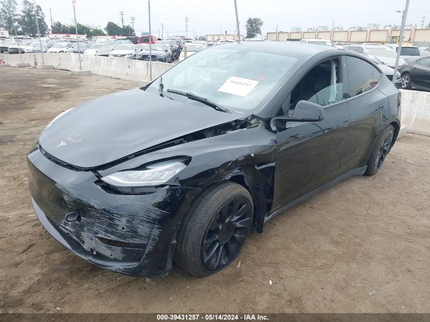 2021 Tesla Model Y Long Range Dual Motor All-Wheel Drive VIN: 5YJYGDEE2MF274625 Lot: 39431257