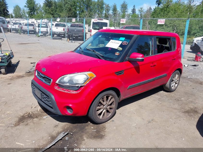 2012 Kia Soul + VIN: KNDJT2A69C7395558 Lot: 39431260