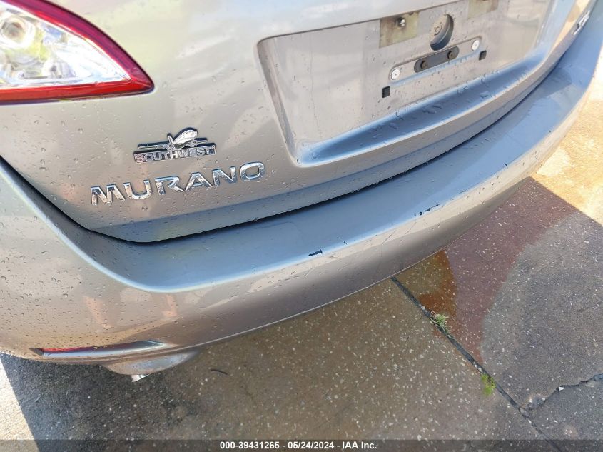 2011 Nissan Murano Sl VIN: JN8AZ1MU9BW055998 Lot: 39431265
