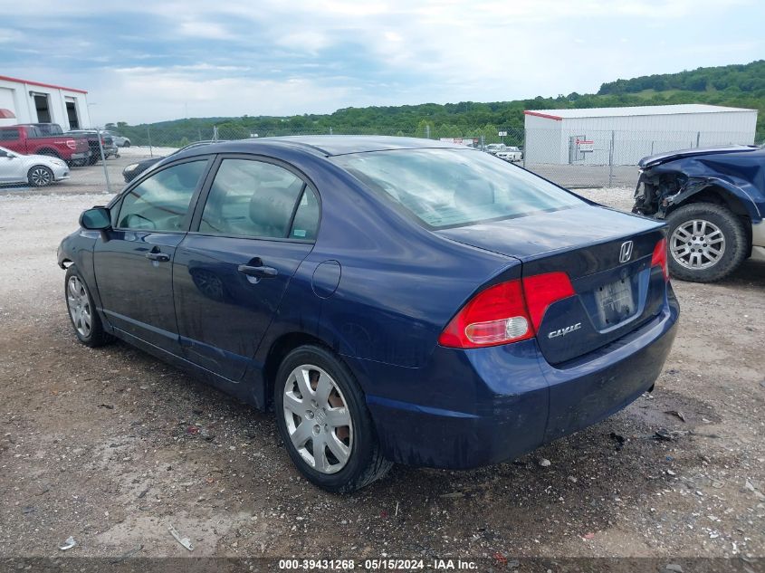 2007 Honda Civic Lx VIN: 1HGFA16597L079162 Lot: 39431268