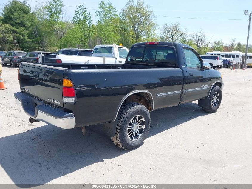 2002 Toyota Tundra Sr5 V8 VIN: 5TBKT44162S290084 Lot: 39431305