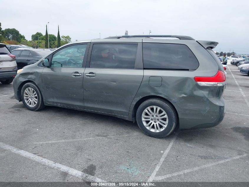 2011 Toyota Sienna Xle V6 VIN: 5TDYK3DC3BS144662 Lot: 39431309