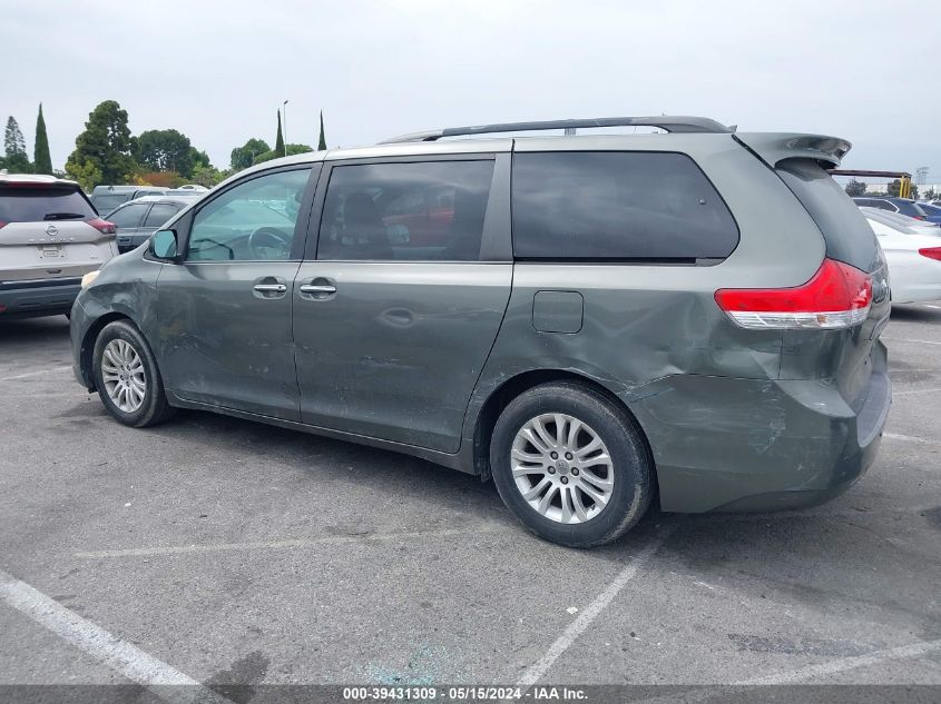 2011 Toyota Sienna Xle V6 VIN: 5TDYK3DC3BS144662 Lot: 39431309