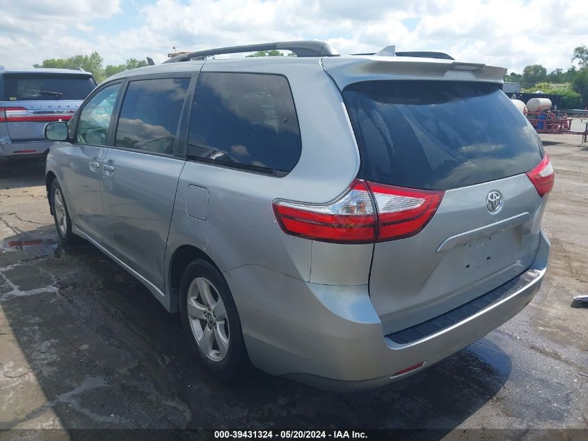 2019 Toyota Sienna Le 8 Passenger VIN: 5TDKZ3DC6KS971198 Lot: 39431324