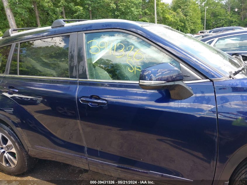 2024 Toyota Highlander Xle VIN: 5TDKDRBH8RS535849 Lot: 39431326