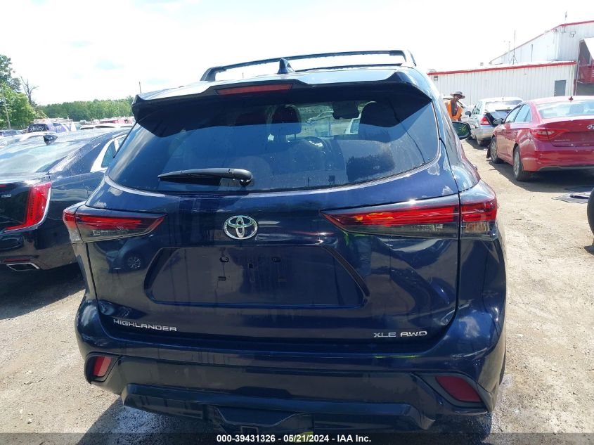 2024 Toyota Highlander Xle VIN: 5TDKDRBH8RS535849 Lot: 39431326