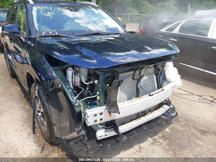 2024 Toyota Highlander Xle VIN: 5TDKDRBH8RS535849 Lot: 39431326