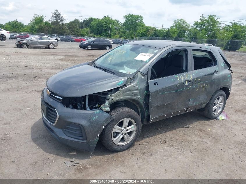 2020 Chevrolet Trax Fwd Ls VIN: 3GNCJKSB8LL186633 Lot: 39431340