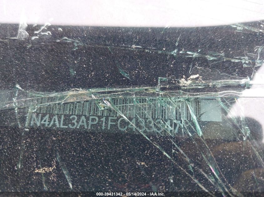 2015 Nissan Altima 2.5 Sv VIN: 1N4AL3AP1FC433347 Lot: 39431342