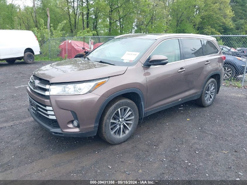 2019 Toyota Highlander Xle VIN: 5TDJZRFHXKS994569 Lot: 39431358