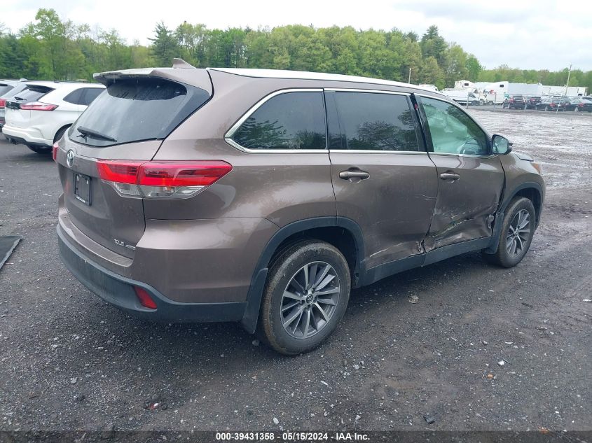 2019 Toyota Highlander Xle VIN: 5TDJZRFHXKS994569 Lot: 39431358