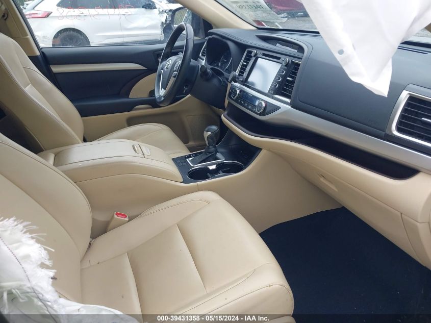 2019 TOYOTA HIGHLANDER VIN: 5TDJZRFHXKS994569