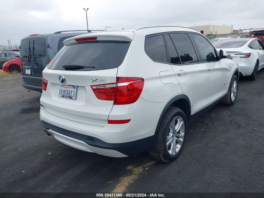 2017 BMW X3 xDrive35I VIN: 5UXWX7C33H0W39424 Lot: 39431360