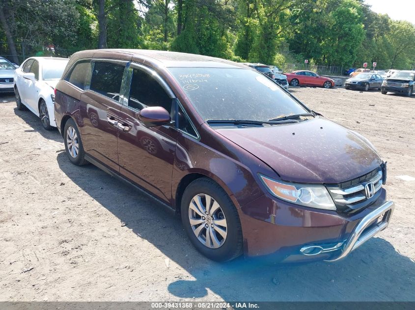 2014 Honda Odyssey Ex-L VIN: 5FNRL5H69EB135703 Lot: 39431368