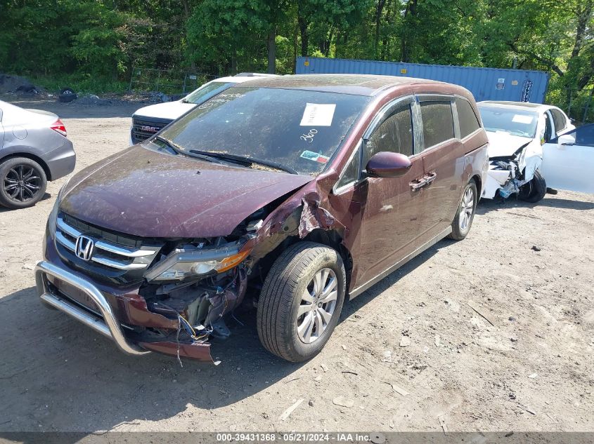 2014 Honda Odyssey Ex-L VIN: 5FNRL5H69EB135703 Lot: 39431368