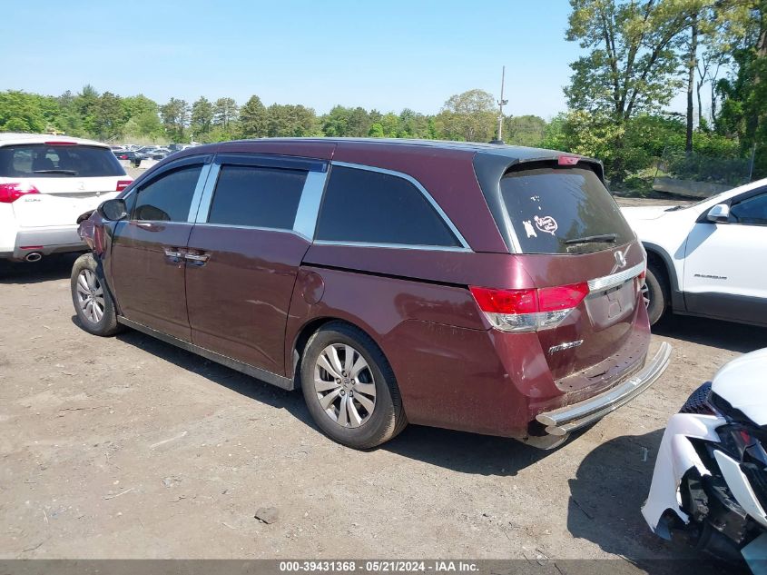 2014 Honda Odyssey Ex-L VIN: 5FNRL5H69EB135703 Lot: 39431368