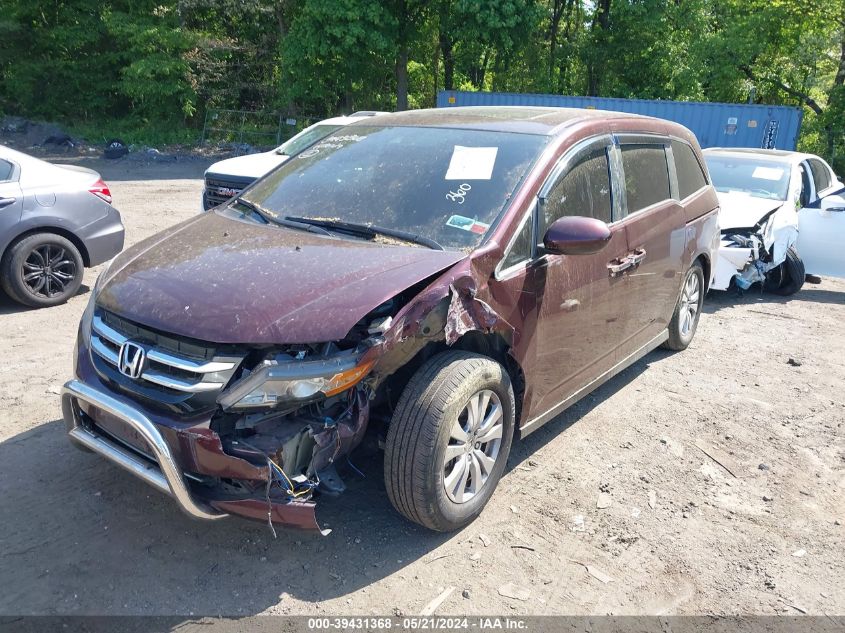 2014 Honda Odyssey Ex-L VIN: 5FNRL5H69EB135703 Lot: 39431368