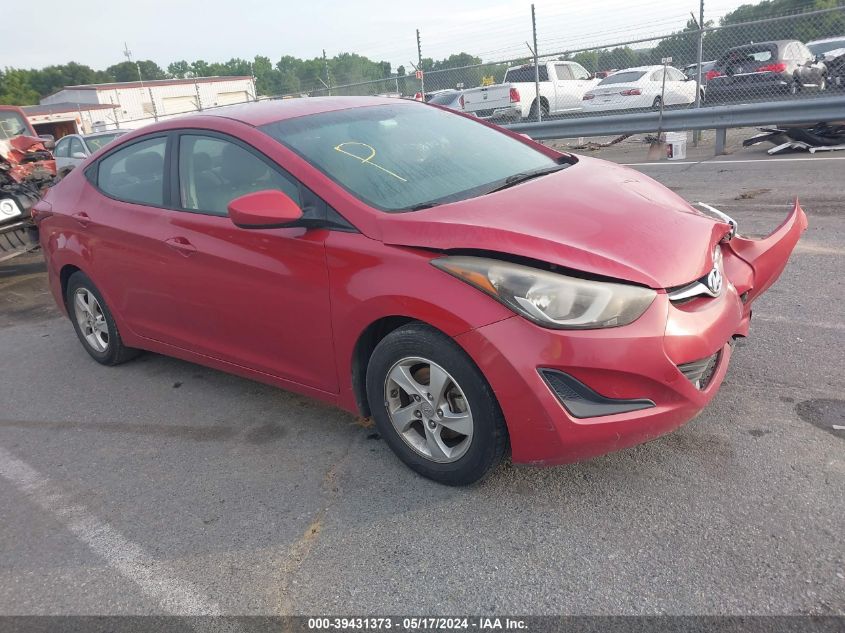 2014 Hyundai Elantra Se VIN: KMHDH4AE6EU156843 Lot: 39431373