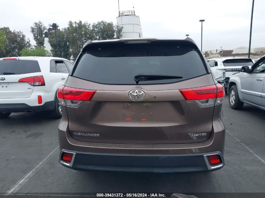 2017 Toyota Highlander Limited Platinum VIN: 5TDYZRFH0HS188716 Lot: 39431372