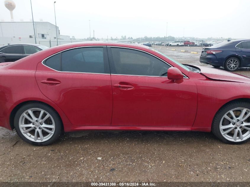 2006 Lexus Is 350 VIN: JTHBE262662002636 Lot: 39431388