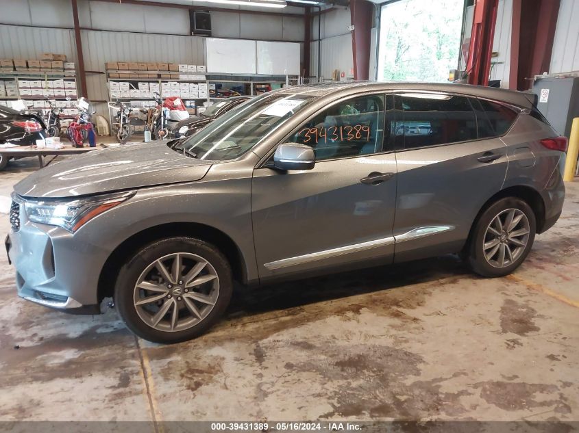 2022 Acura Rdx Technology Package VIN: 5J8TC2H52NL017129 Lot: 39431389