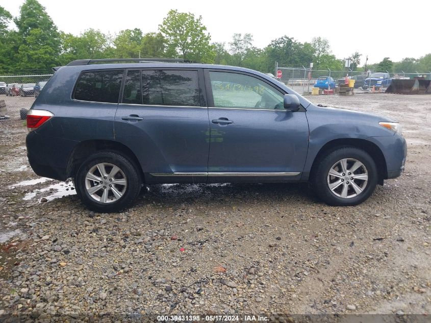 2012 Toyota Highlander Base V6 VIN: 5TDBK3EH3CS098610 Lot: 39431398