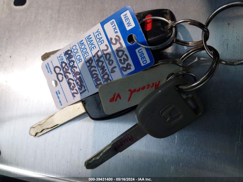 2006 Honda Accord 2.4 Vp VIN: 1HGCM56126A036632 Lot: 39431400