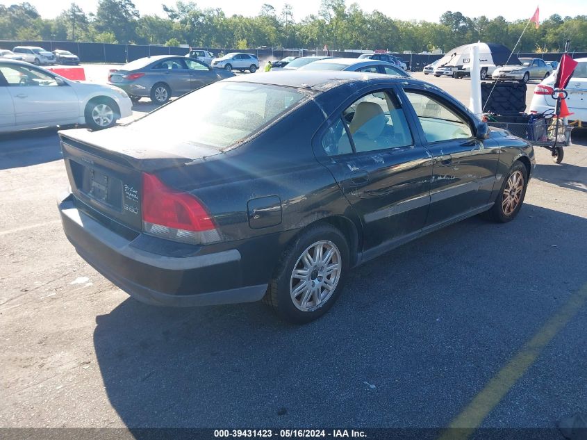 2003 Volvo S60 VIN: YV1RS61T232259931 Lot: 39431423