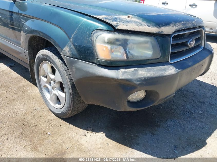 2003 Subaru Forester X VIN: JF1SG63693H755697 Lot: 39431428