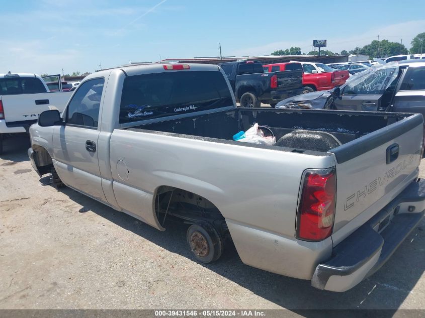 2007 Chevrolet Silverado 1500 Classic Work Truck VIN: 3GCEC14X07G241265 Lot: 39431546