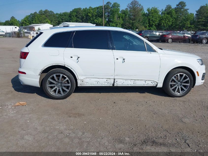 2017 Audi Q7 2.0T Premium VIN: WA1LHAF70HD036995 Lot: 39431548