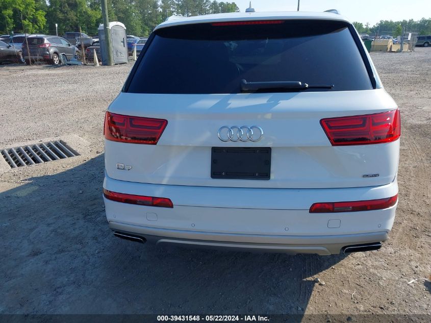 2017 Audi Q7 2.0T Premium VIN: WA1LHAF70HD036995 Lot: 39431548