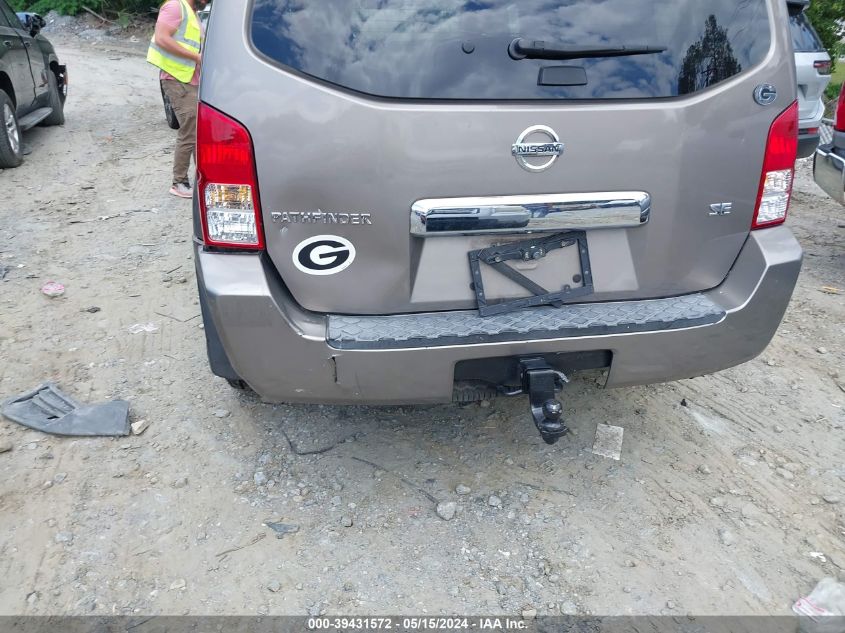 2006 Nissan Pathfinder Se VIN: 5N1AR18U86C644906 Lot: 39431572