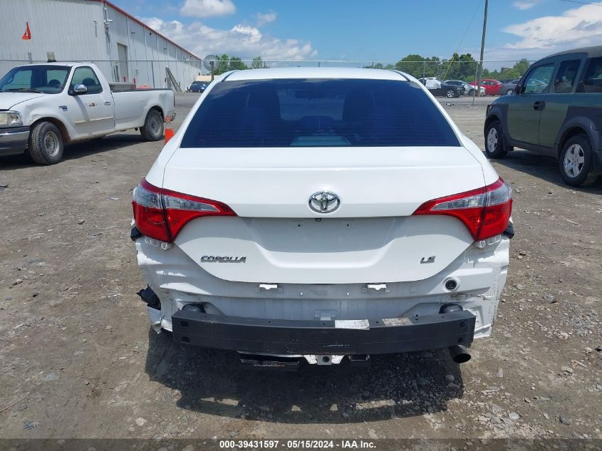 2014 Toyota Corolla Le VIN: 5YFBURHEXEP177802 Lot: 39431597