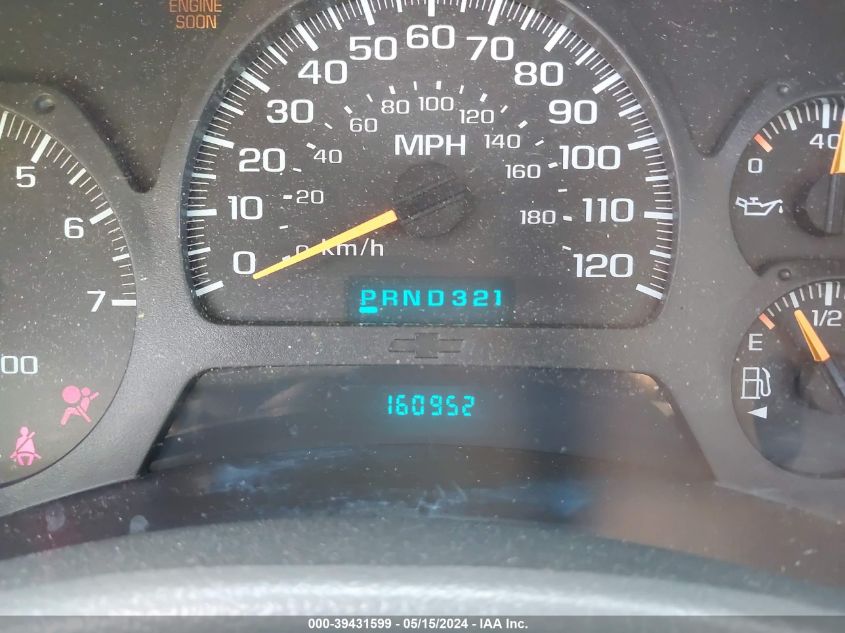 2002 Chevrolet Trailblazer Ls VIN: 1GNDS13S222222567 Lot: 39431599