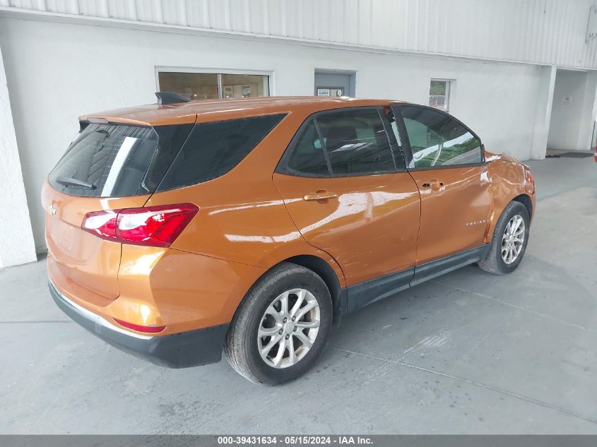 2018 Chevrolet Equinox Ls VIN: 2GNAXHEV2J6127772 Lot: 39431634