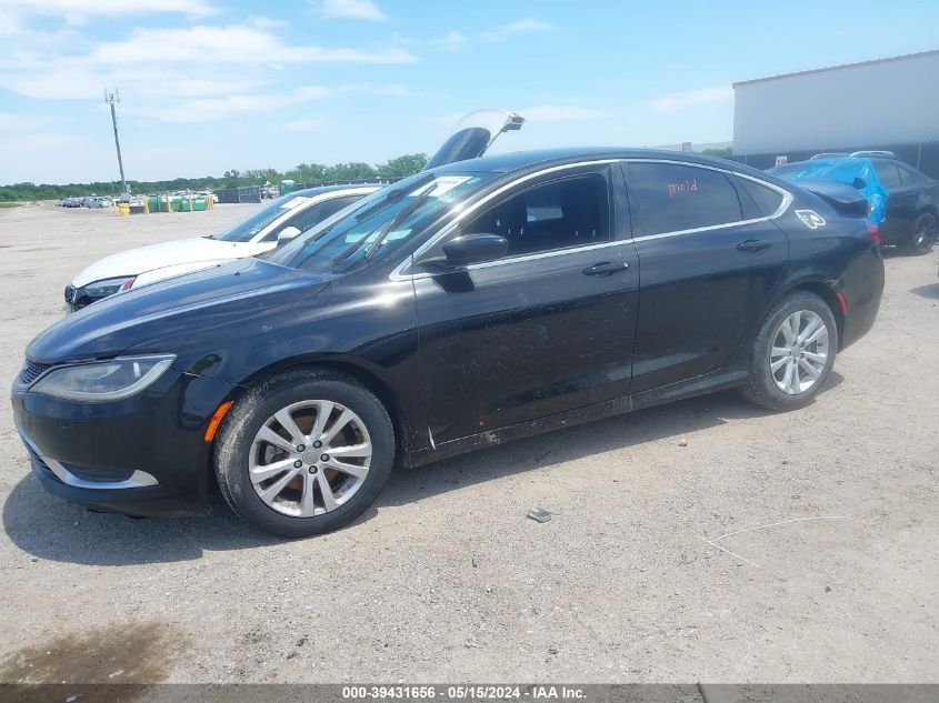 2015 Chrysler 200 Limited VIN: 1C3CCCAB4FN660287 Lot: 39431656