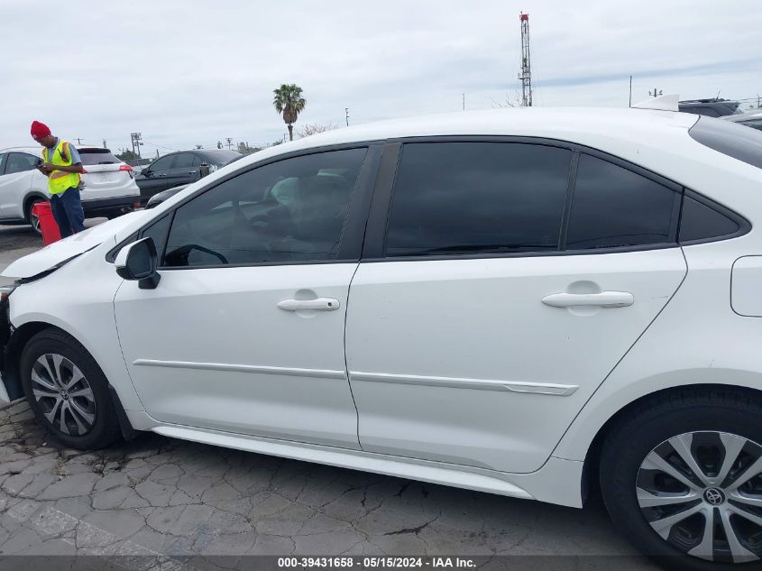 2022 Toyota Corolla Hybrid Le VIN: JTDEAMDE6N3008125 Lot: 39431658