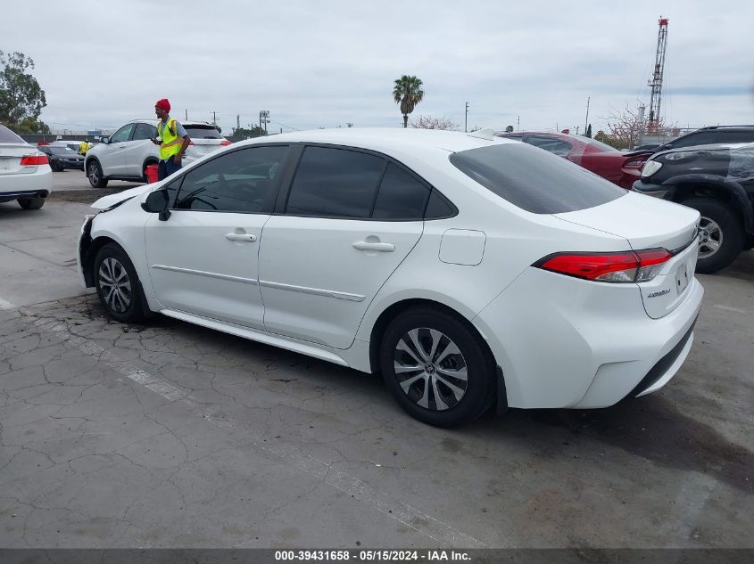 2022 Toyota Corolla Hybrid Le VIN: JTDEAMDE6N3008125 Lot: 39431658