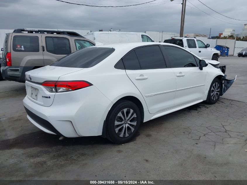 2022 Toyota Corolla Hybrid Le VIN: JTDEAMDE6N3008125 Lot: 39431658