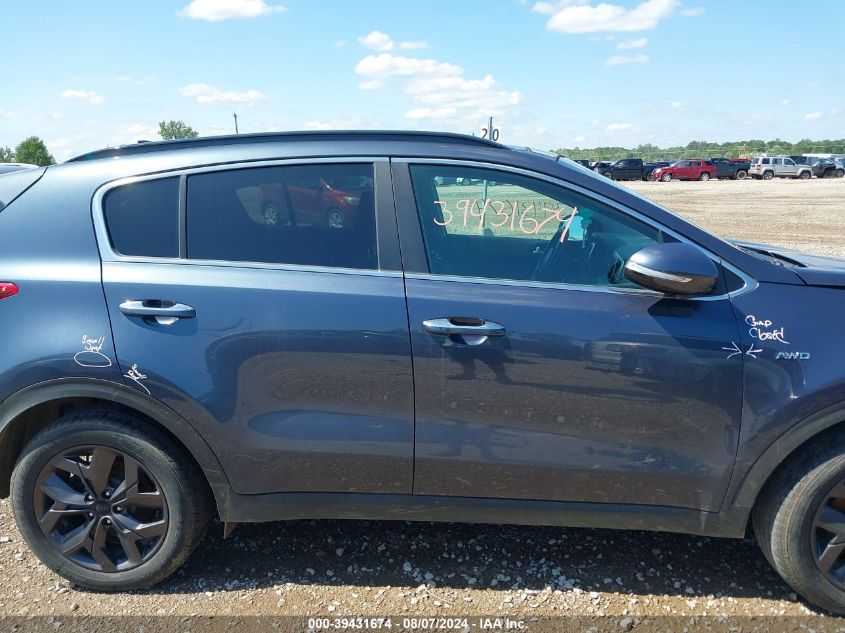 2019 Kia Sportage Ex VIN: KNDPNCAC2K7603052 Lot: 39431674