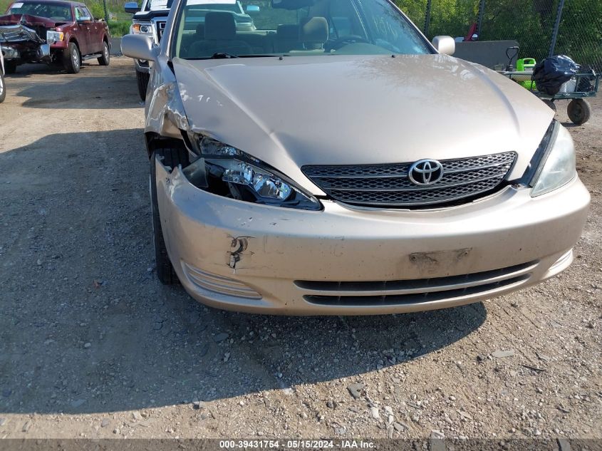 2002 Toyota Camry Le/Xle/Se VIN: 4T1BE32K82U065678 Lot: 39431754