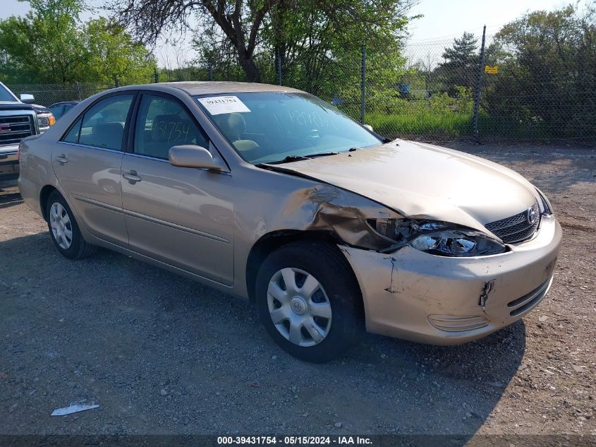 2002 Toyota Camry Le/Xle/Se VIN: 4T1BE32K82U065678 Lot: 39431754