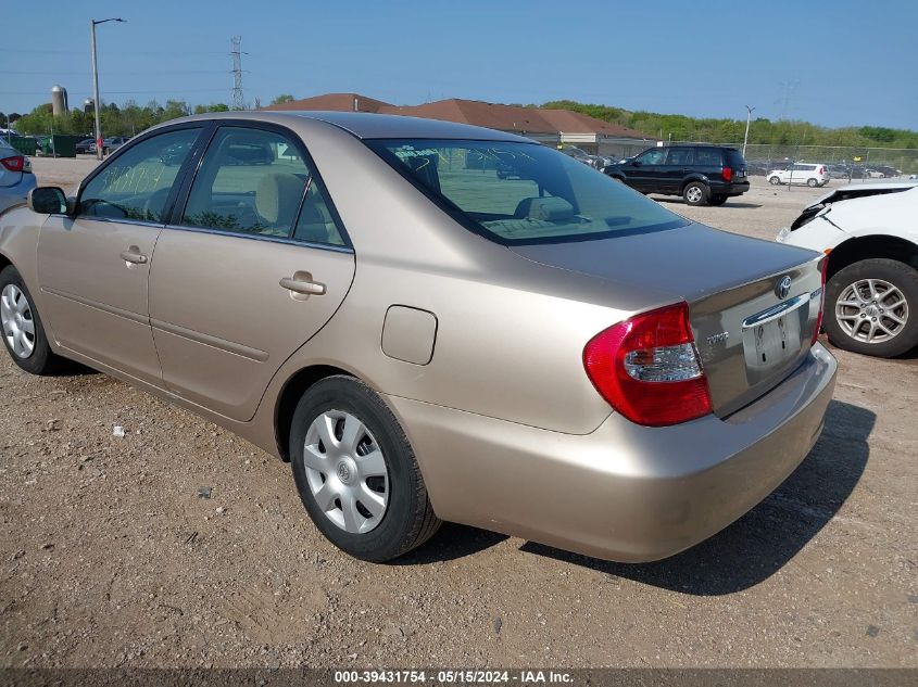 2002 Toyota Camry Le/Xle/Se VIN: 4T1BE32K82U065678 Lot: 39431754