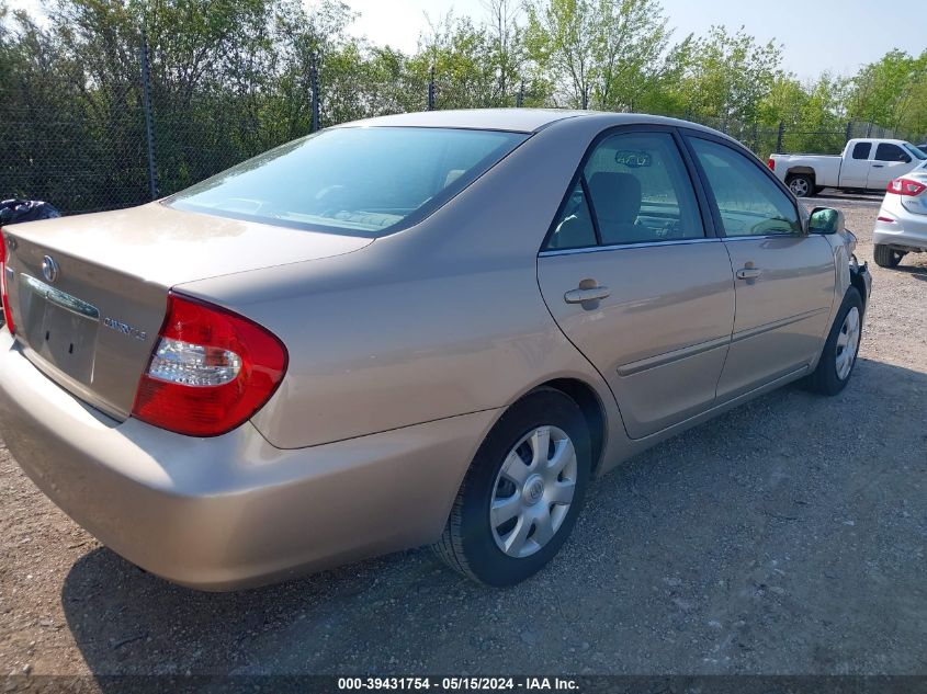 2002 Toyota Camry Le/Xle/Se VIN: 4T1BE32K82U065678 Lot: 39431754