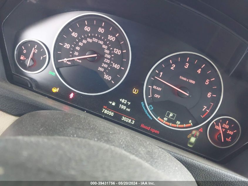 2015 BMW 328I VIN: WBA3C1C57FP852487 Lot: 39431756