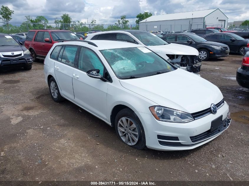 2016 Volkswagen Golf Sportwagen VIN: 3VWC17AU7GM513870 Lot: 39431771