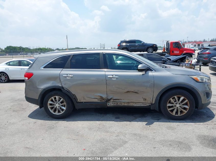 2016 Kia Sorento 2.4L Lx VIN: 5XYPG4A34GG134072 Lot: 39431784