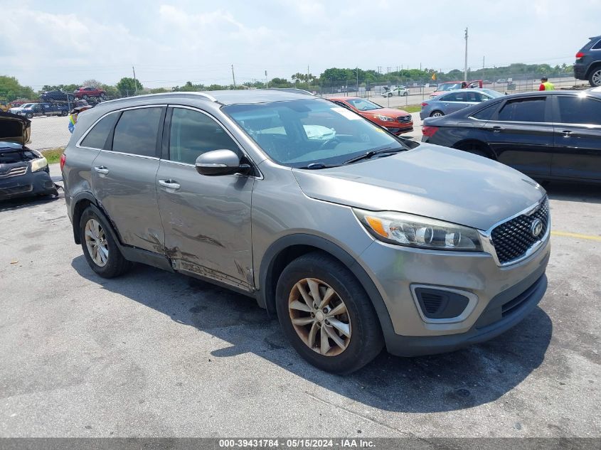 2016 Kia Sorento 2.4L Lx VIN: 5XYPG4A34GG134072 Lot: 39431784