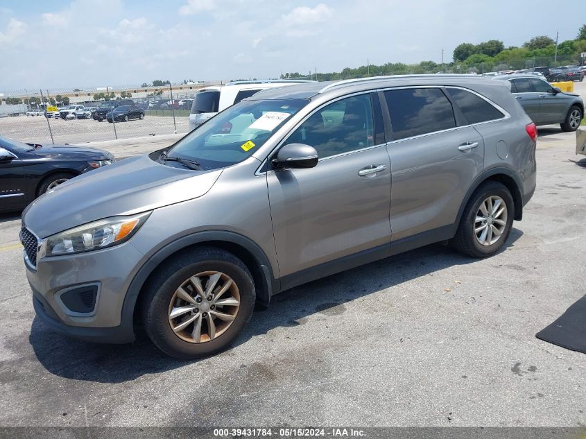 2016 Kia Sorento 2.4L Lx VIN: 5XYPG4A34GG134072 Lot: 39431784